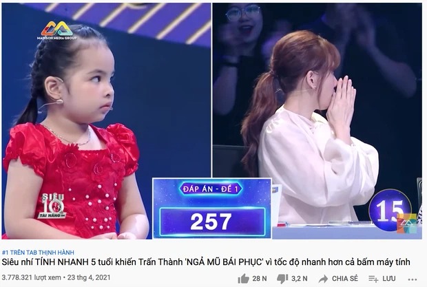 Cô bé 5 tuổi siêu tính nhẩm Việt chiếm lĩnh top 1 trending YouTube là ai? 1 Cô bé 5 tuổi siêu tính nhẩm Việt chiếm lĩnh top 1 trending YouTube là ai? 1