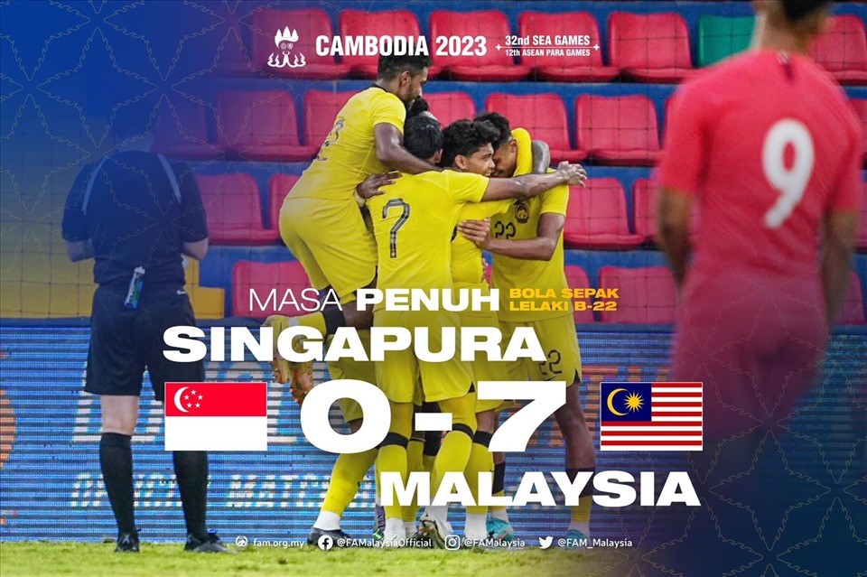 U22 Singapore thi đấu vô cùng bết bát tại SEA Games 32 U22 Singapore thi đấu vô cùng bết bát tại SEA Games 32