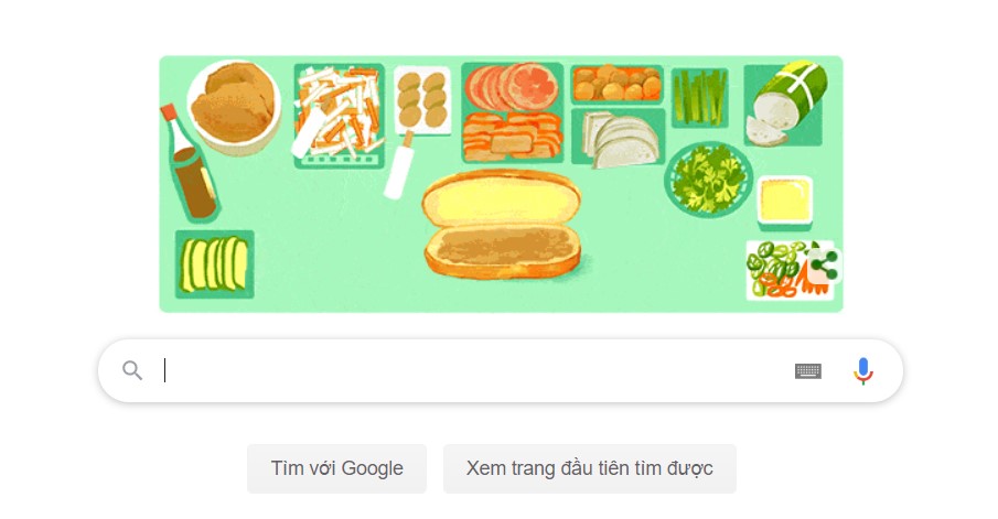 Bánh mì Việt Nam được tôn vinh trên trang chủ Google 1