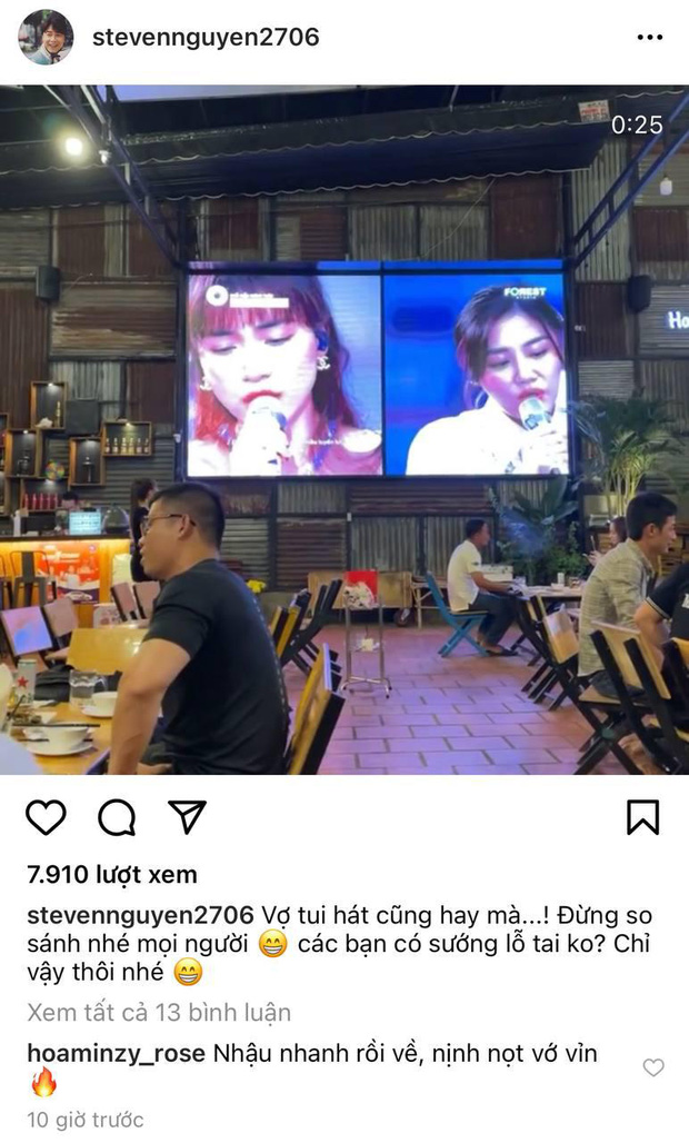 Nịnh vợ đi chơi về muộn, thiếu gia Minh Hải bị Hòa Minzy cảnh cáo 'cực gắt' 1 Nịnh vợ đi chơi về muộn, thiếu gia Minh Hải bị Hòa Minzy cảnh cáo 'cực gắt' 1