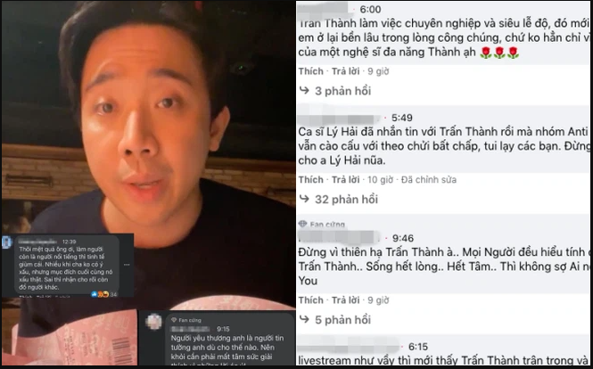 Nửa đêm Trấn Thành livestream giải thích lùm xùm 'chơi xấu' đàn anh, antifan thi nhau vào bóc mẽ sự thật 3 Nửa đêm Trấn Thành livestream giải thích lùm xùm 'chơi xấu' đàn anh, antifan thi nhau vào bóc mẽ sự thật 3