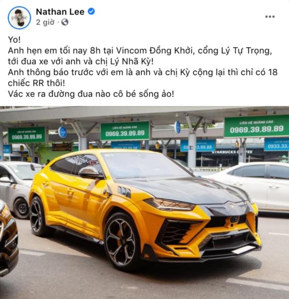 Ngọc Trinh vừa tậu xế hộp 30 tỷ, Nathan Lee lập tức rủ Lý Nhã Kỳ vào cuộc đua siêu xe 2 Ngọc Trinh vừa tậu xế hộp 30 tỷ, Nathan Lee lập tức rủ Lý Nhã Kỳ vào cuộc đua siêu xe 2