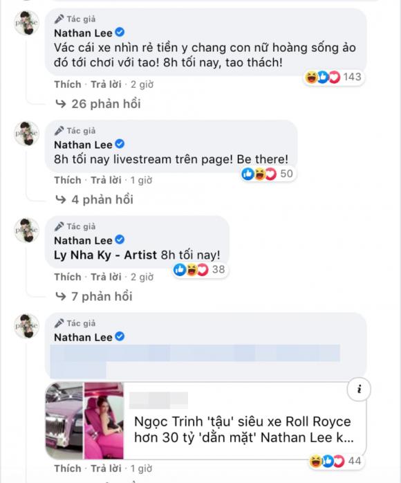 Ngọc Trinh vừa tậu xế hộp 30 tỷ, Nathan Lee lập tức rủ Lý Nhã Kỳ vào cuộc đua siêu xe 3 Ngọc Trinh vừa tậu xế hộp 30 tỷ, Nathan Lee lập tức rủ Lý Nhã Kỳ vào cuộc đua siêu xe 3