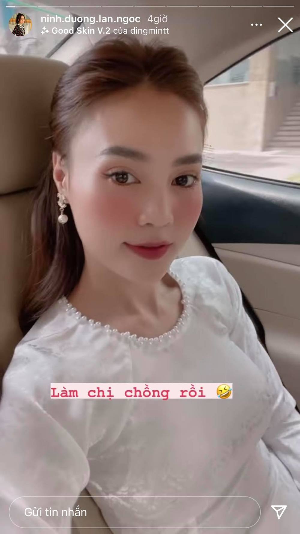 Dự đám cưới em trai, Ninh Dương Lan Ngọc chiếm trọn spotlight vì quá xinh đẹp 1 Dự đám cưới em trai, Ninh Dương Lan Ngọc chiếm trọn spotlight vì quá xinh đẹp 1