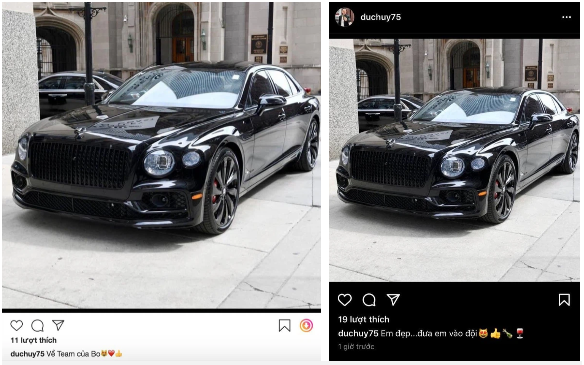 'Đại chiến Rolls-Royce' chưa hạ nhiệt, đại gia Đức Huy đã khoe tậu siêu xe Bentley bản giới hạn 1 'Đại chiến Rolls-Royce' chưa hạ nhiệt, đại gia Đức Huy đã khoe tậu siêu xe Bentley bản giới hạn 1