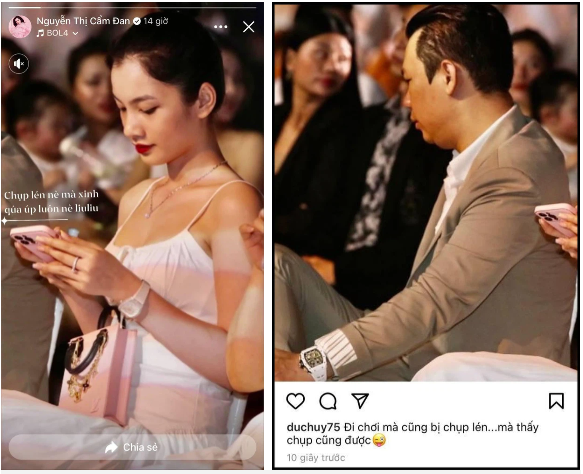 Cùng dự show nhưng khi đăng ảnh, Đức Huy và tình trẻ Cẩm Đan thẳng tay cắt đối phương khỏi khung hình 2 Cùng dự show nhưng khi đăng ảnh, Đức Huy và tình trẻ Cẩm Đan thẳng tay cắt đối phương khỏi khung hình 2