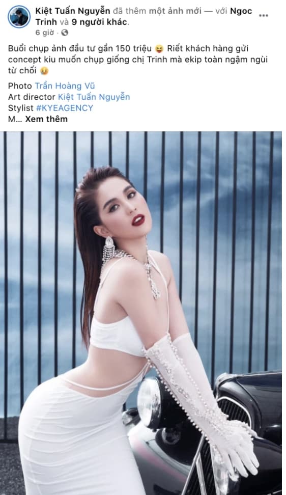 Stylist tiết lộ số tiền khủng khi thực hiện một bộ ảnh nghệ thuật cho Ngọc Trinh 1 Stylist tiết lộ số tiền khủng khi thực hiện một bộ ảnh nghệ thuật cho Ngọc Trinh 1