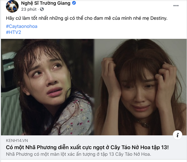 Trường Giang chia sẻ phim mới, động viên Nhã Phương sau ồn ào bị tố 'mắc bệnh ngôi sao' 1 Trường Giang chia sẻ phim mới, động viên Nhã Phương sau ồn ào bị tố 'mắc bệnh ngôi sao' 1