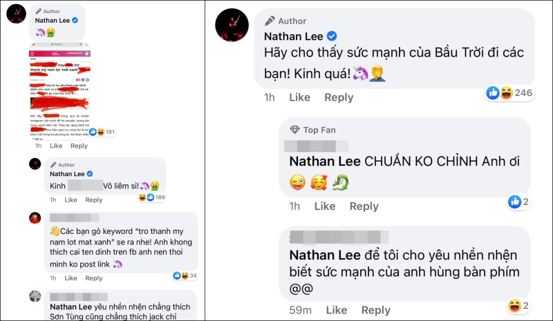 Nathan Lee lại lên tiếng 'cảnh cáo' Ngọc Trinh vì dám nhắc tên Sơn Tùng M-TP 3 Nathan Lee lại lên tiếng 'cảnh cáo' Ngọc Trinh vì dám nhắc tên Sơn Tùng M-TP 3