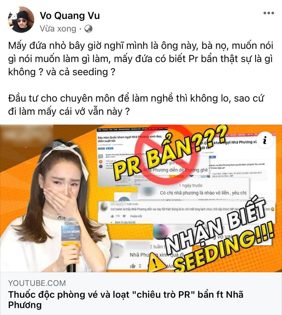 Anh trai Trường Giang bức xúc bênh vực Nhã Phương khi bị gọi 'thuốc độc phòng vé' 1 Anh trai Trường Giang bức xúc bênh vực Nhã Phương khi bị gọi 'thuốc độc phòng vé' 1