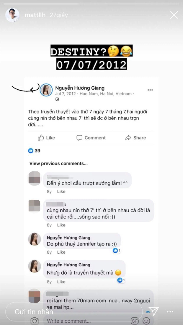 Matt Liu lặng lẽ đổi thông tin Instagram, chú thích liên quan đến Hương Giang cũng 'không cánh mà bay' 4 Matt Liu lặng lẽ đổi thông tin Instagram, chú thích liên quan đến Hương Giang cũng 'không cánh mà bay' 4