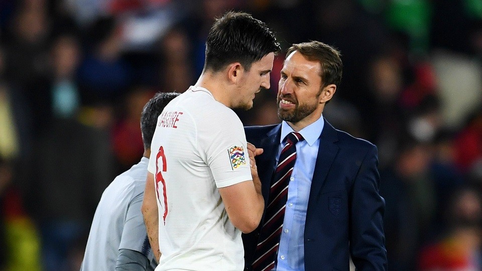 Trên tuyển Anh, Maguire trong mắt Southgate là cầu thủ không thể thay thế. Ảnh: Reuters Trên tuyển Anh, Maguire trong mắt Southgate là cầu thủ không thể thay thế. Ảnh: Reuters