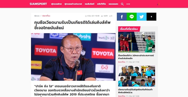 Đưa tin sai sự thật, truyền thông Thái Lan phải lên tiếng nhận lỗi trước HLV Park Hang Seo 2