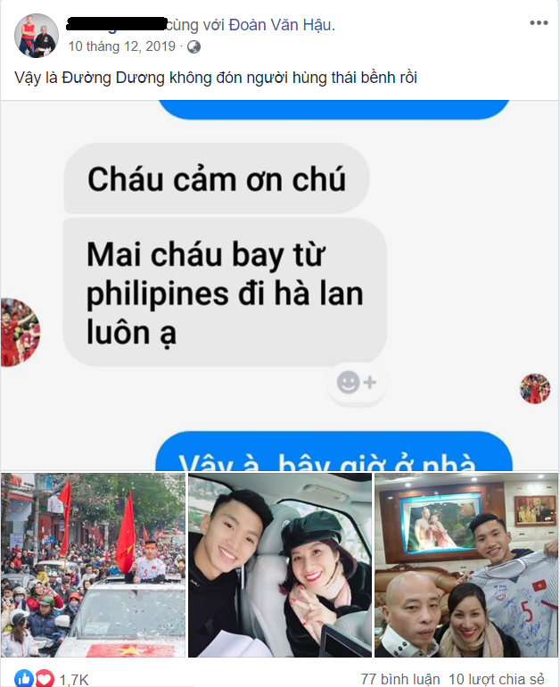 Nữ đại gia Thái Bình vừa bị bắt từng đón rước, vinh danh Đoàn Văn Hậu bằng siêu xe 6