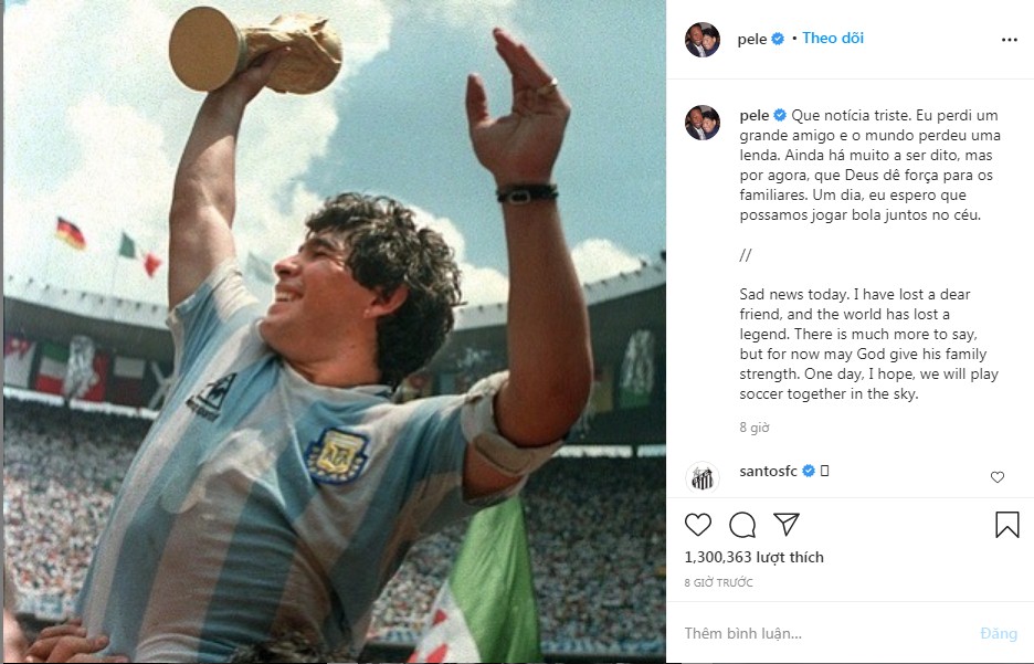 Thế giới bóng đá bàng hoàng, đau xót trước sự ra đi của Diego Maradona  13