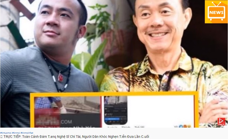 Youtube tràn ngập video đám tang nghệ sĩ Chí Tài 4
