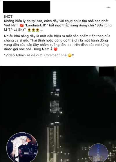 Tên Sơn Tùng M-TP xuất hiện trên tòa nhà cao nhất Đông Nam Á, phải chăng lại sắp ra MV mới?  2