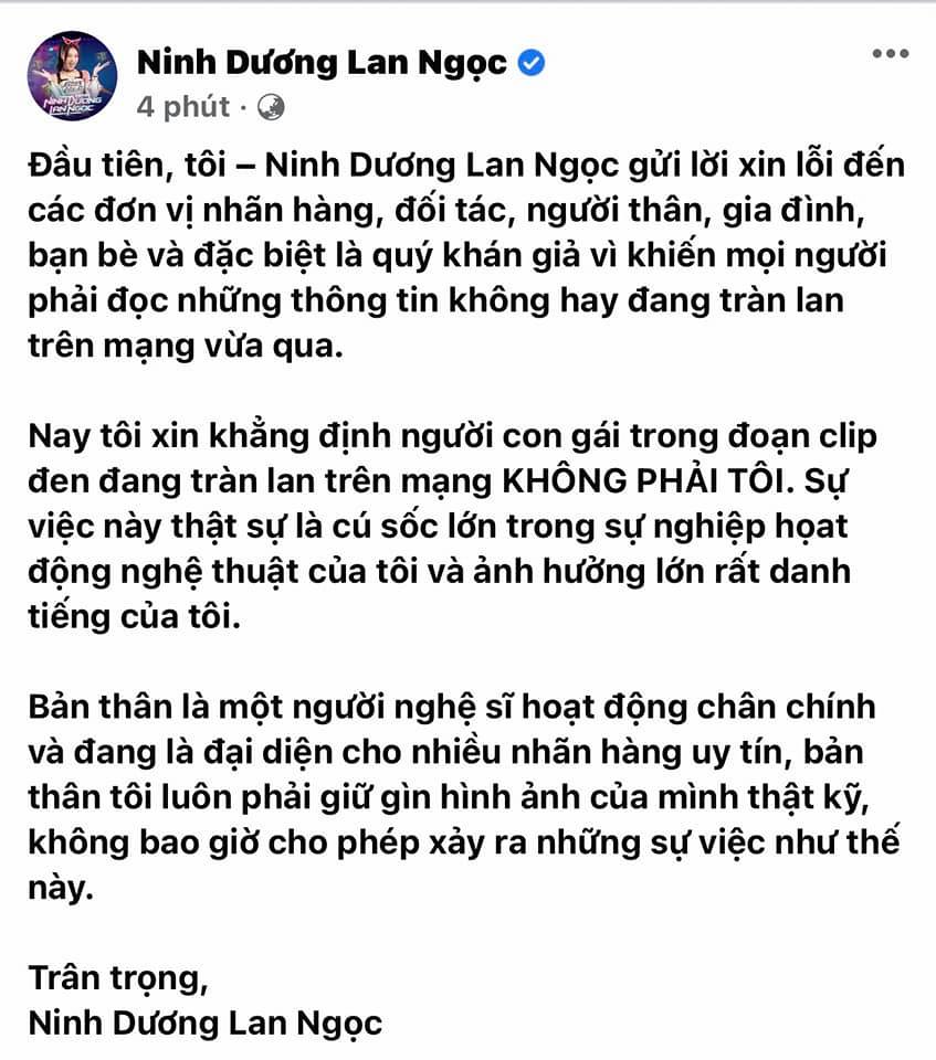 Cùng vướng vào nghi vấn lộ clip ồn ào, cách xử lý của Ninh Dương Lan Ngọc và 'gà cưng' của Sơn Tùng lại khác hoàn toàn 4 Cùng vướng vào nghi vấn lộ clip ồn ào, cách xử lý của Ninh Dương Lan Ngọc và 'gà cưng' của Sơn Tùng lại khác hoàn toàn 4