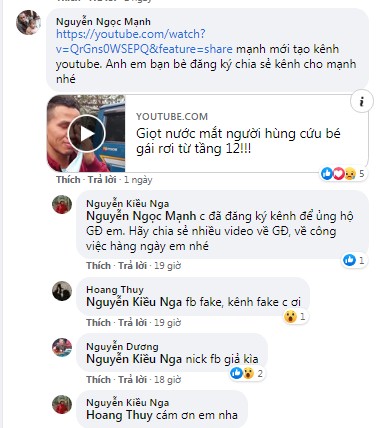 Phẫn nộ hàng loạt tài khoản mạo danh 'người hùng' Nguyễn Ngọc Mạnh mọc lên 'như nấm sau mưa' 5 Phẫn nộ hàng loạt tài khoản mạo danh 'người hùng' Nguyễn Ngọc Mạnh mọc lên 'như nấm sau mưa' 5