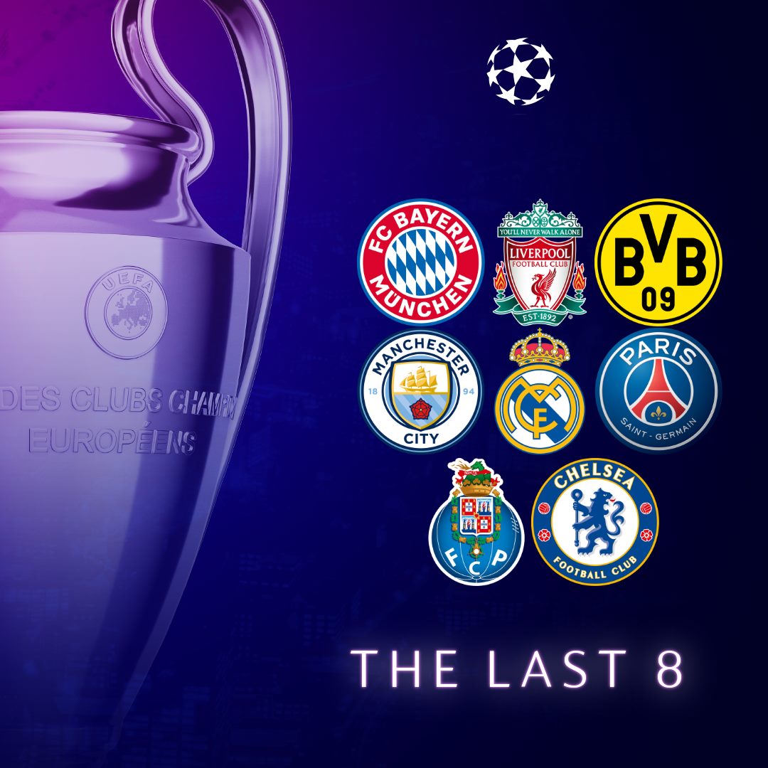 Lộ diện 8 đội bóng lọt vào tứ kết Champions League: Ngoại hạng Anh chiếm ưu thế 4 Lộ diện 8 đội bóng lọt vào tứ kết Champions League: Ngoại hạng Anh chiếm ưu thế 4