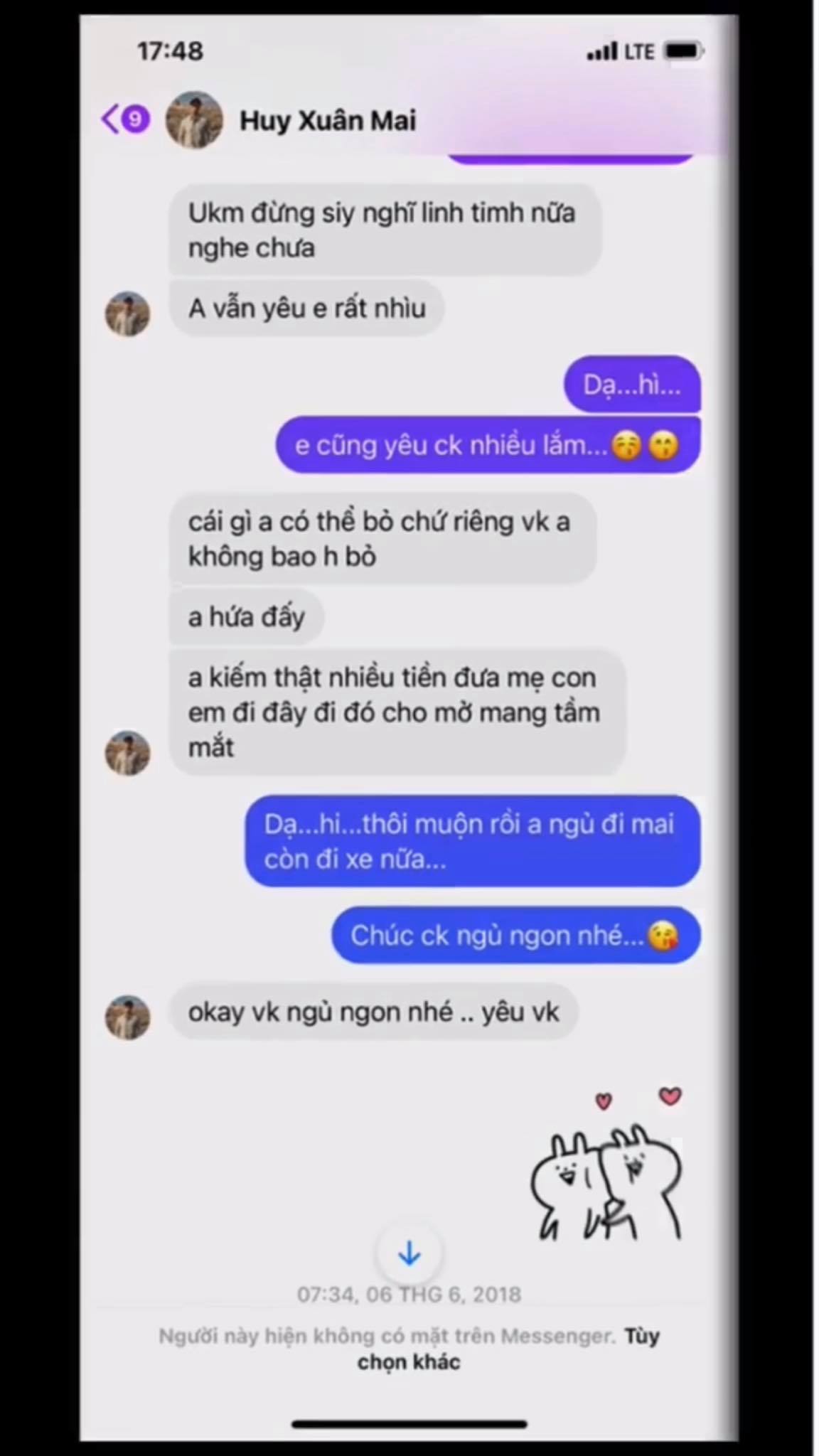 Những dòng tin nhắn rất tình cảm của Huy Những dòng tin nhắn rất tình cảm của Huy