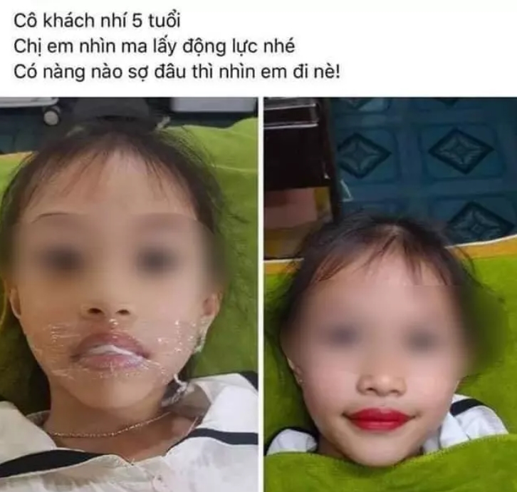 Bé gái 5 tuổi xăm môi khiến dân mạng bức xúc, thẩm mỹ viện nói thẳng ai chửi tự gánh khẩu nghiệp 1 Bé gái 5 tuổi xăm môi khiến dân mạng bức xúc, thẩm mỹ viện nói thẳng ai chửi tự gánh khẩu nghiệp 1