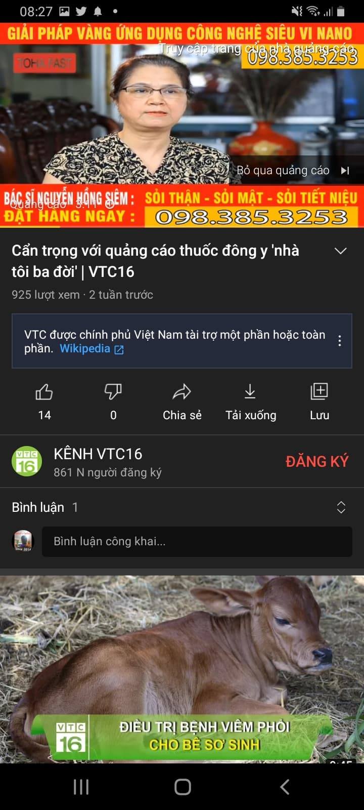 'Nhà tôi 3 đời chữa xương khớp, đến đời tôi đi chữa hôi nách' khiến người dùng Youtube muốn đập TV 3 'Nhà tôi 3 đời chữa xương khớp, đến đời tôi đi chữa hôi nách' khiến người dùng Youtube muốn đập TV 3