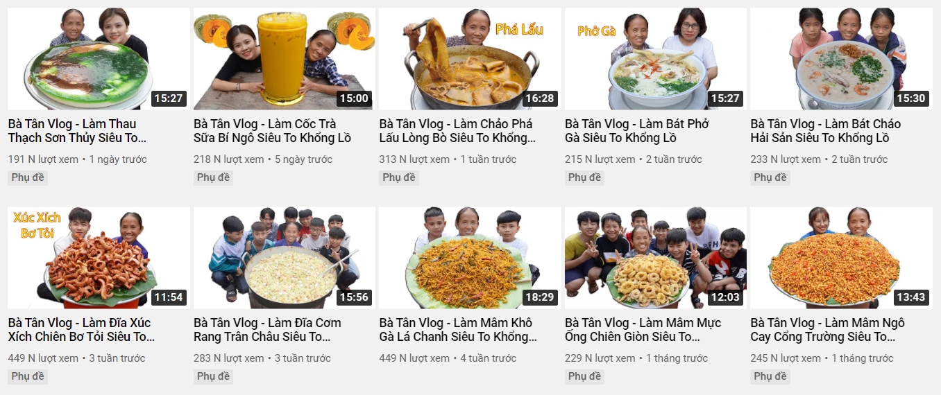 Từ loạt clip triệu view và trào lưu 'siêu to khổng lồ', Bà Tân Vlog sa sút không phanh với hướng đi mới 6 Từ loạt clip triệu view và trào lưu 'siêu to khổng lồ', Bà Tân Vlog sa sút không phanh với hướng đi mới 6