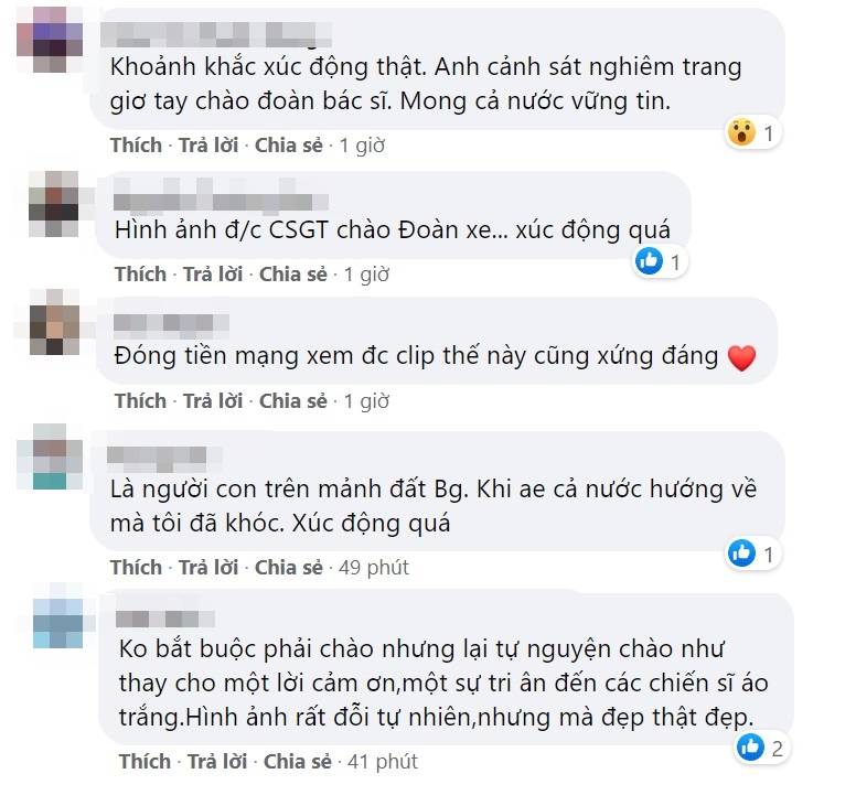 Xúc động hình ảnh chiến sĩ CSGT giơ tay chào đoàn xe chở cán bộ y tế Quảng Ninh chi viện cho Bắc Giang 6 Xúc động hình ảnh chiến sĩ CSGT giơ tay chào đoàn xe chở cán bộ y tế Quảng Ninh chi viện cho Bắc Giang 6