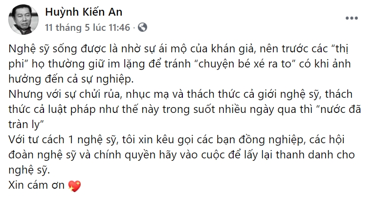 Sao Vbiz tha thiết mong các nghệ sĩ lên tiếng, lấy lại danh dự khi bị bà Phương Hằng 'đấu tố' 2 Sao Vbiz tha thiết mong các nghệ sĩ lên tiếng, lấy lại danh dự khi bị bà Phương Hằng 'đấu tố' 2