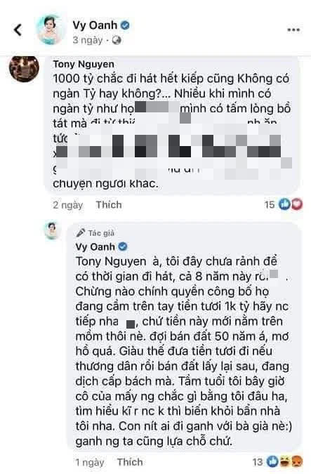 Facebook của Vy Oanh bất ngờ biến mất sau khi bị bà Phương Hằng muốn lôi hết dĩ vãng ra để kể 2 Facebook của Vy Oanh bất ngờ biến mất sau khi bị bà Phương Hằng muốn lôi hết dĩ vãng ra để kể 2