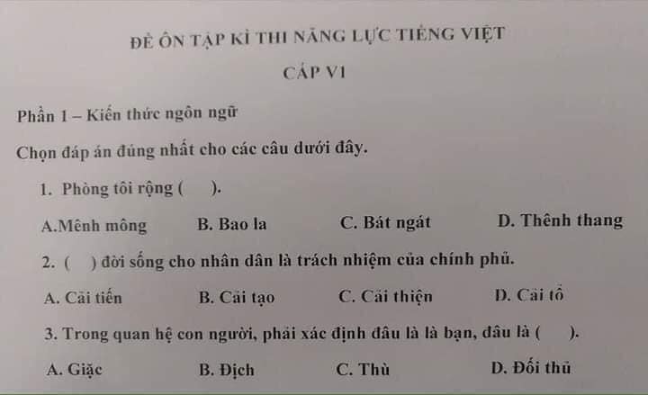 Review chân thực nhất về đề thi tiếng Việt tại Nhật, người Việt làm xong cũng không chắc mình được mấy điểm 2 Review chân thực nhất về đề thi tiếng Việt tại Nhật, người Việt làm xong cũng không chắc mình được mấy điểm 2