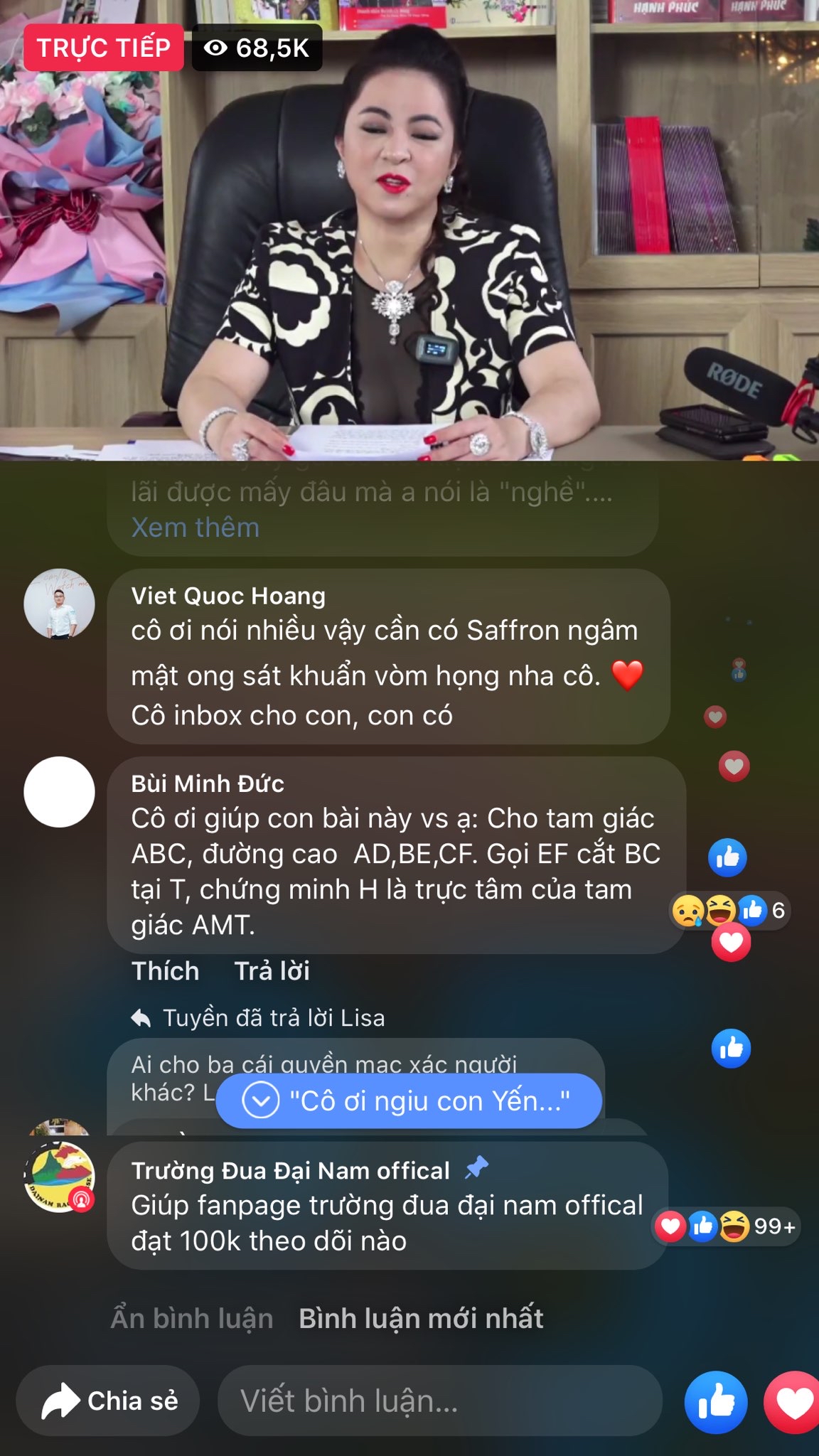 Cao thủ không bằng tranh thủ, thanh niên nhờ hỏi bài tập Hóa trước 500.000 người xem livestream bà Phương Hằng 4 Cao thủ không bằng tranh thủ, thanh niên nhờ hỏi bài tập Hóa trước 500.000 người xem livestream bà Phương Hằng 4