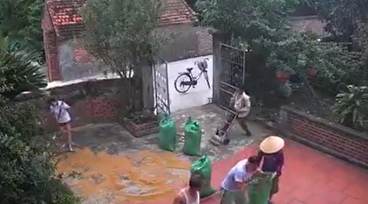Cả xóm góp sức gom thóc chạy mưa, dân mạng thổn thức: 'Ngày xưa nhà mình cũng thế' 4 Cả xóm góp sức gom thóc chạy mưa, dân mạng thổn thức: 'Ngày xưa nhà mình cũng thế' 4