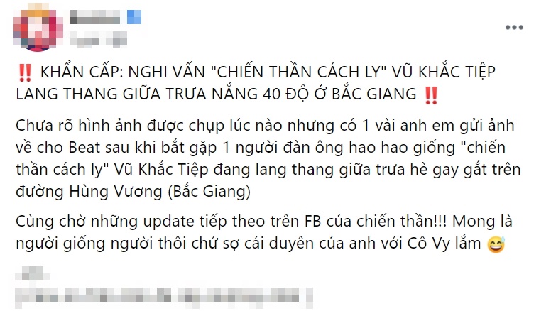 Dân mạng đặt nghi vấn Vũ Khắc Tiệp đang ở Bắc Giang, loạt bằng chứng làm ai cũng giật mình 2 Dân mạng đặt nghi vấn Vũ Khắc Tiệp đang ở Bắc Giang, loạt bằng chứng làm ai cũng giật mình 2