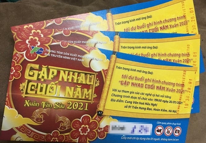 Vé mời ghi hình Táo quân 2021 đội giá tại thị trường chợ đen 2 Vé mời ghi hình Táo quân 2021 đội giá tại thị trường chợ đen 2