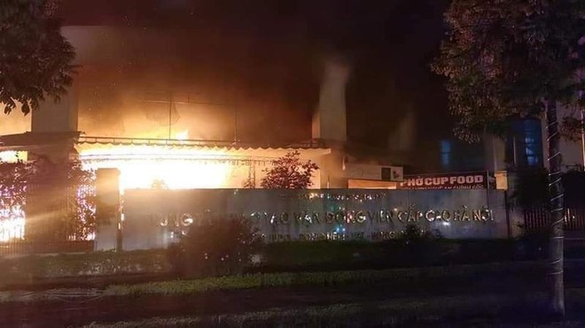 Cháy lớn trong Trung tâm huấn luyện vận động viên cấp cao Hà Nội đêm 30 Tết 1