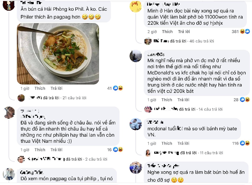 CĐM Việt 'phản pháo' khi bị nói 'Việt Nam nghèo nên không đủ tiền ăn đồ ăn nhanh' 3 CĐM Việt 'phản pháo' khi bị nói 'Việt Nam nghèo nên không đủ tiền ăn đồ ăn nhanh' 3