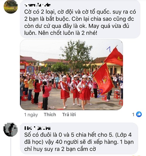 Bài toán lớp 4 yêu cầu 'chia 43 học sinh thành 5 hàng' khiến người lớn 'ngồi cắn bút' 3 Bài toán lớp 4 yêu cầu 'chia 43 học sinh thành 5 hàng' khiến người lớn 'ngồi cắn bút' 3