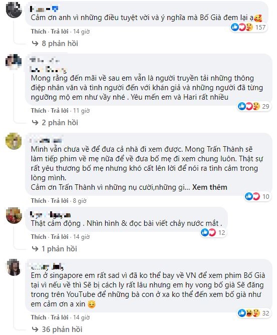 Chàng trai cõng bố đi xem 'Bố già' khiến Trấn Thành 'cảm thấy được yêu' 5 Chàng trai cõng bố đi xem 'Bố già' khiến Trấn Thành 'cảm thấy được yêu' 5