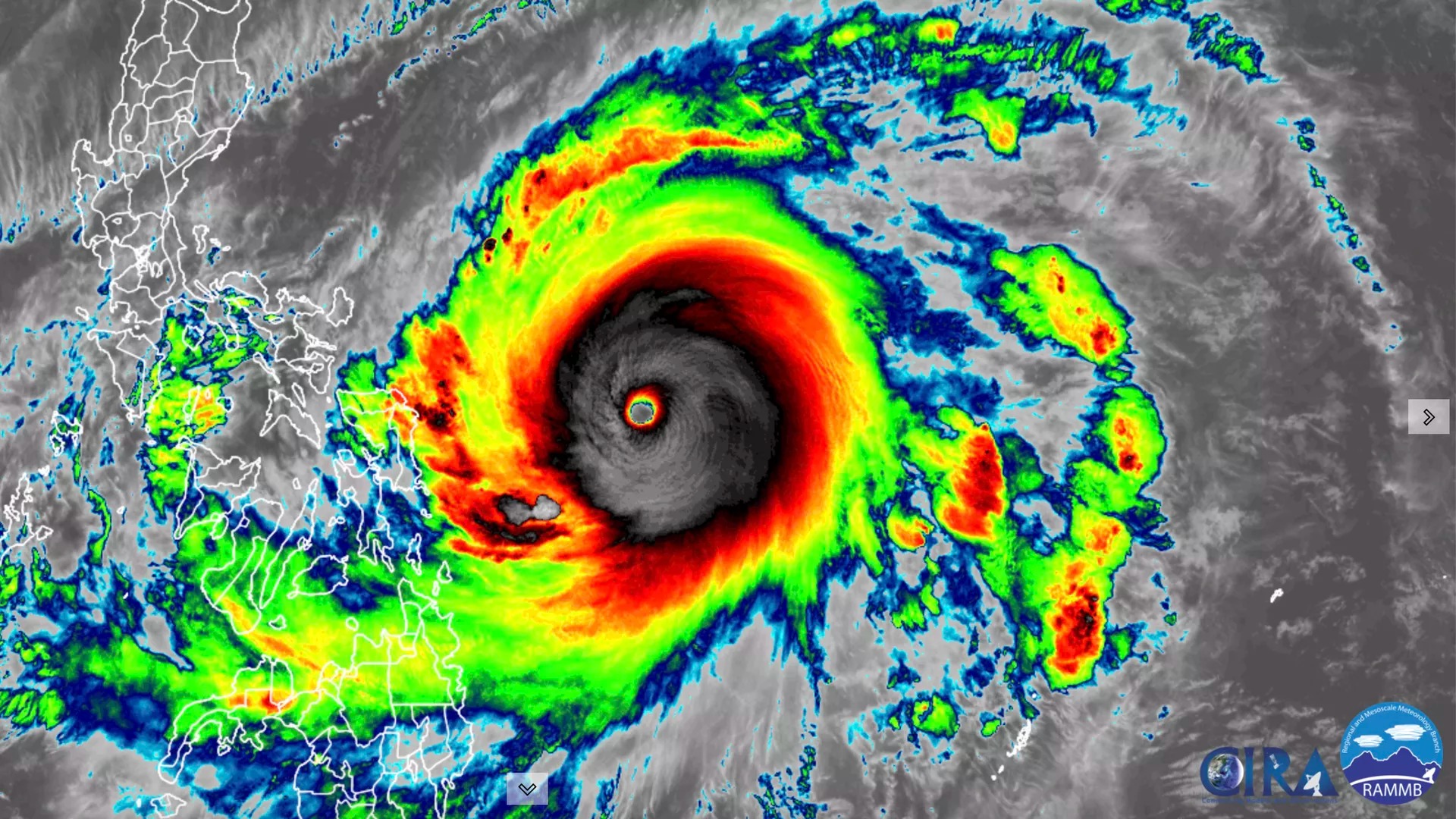 Siêu bão khổng lồ, mạnh gần bằng Siêu bão Haiyan tiến sát Philippines 1 Siêu bão khổng lồ, mạnh gần bằng Siêu bão Haiyan tiến sát Philippines 1