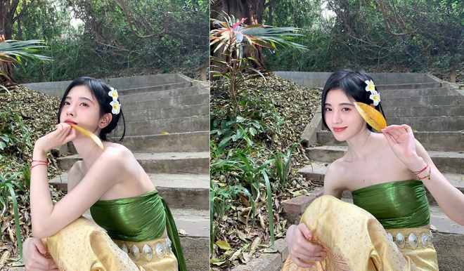 Diện trang phục truyền thống Thái Lan, Cúc Tịnh Ý khiến người hâm mộ 'đứng ngồi không yên' 3