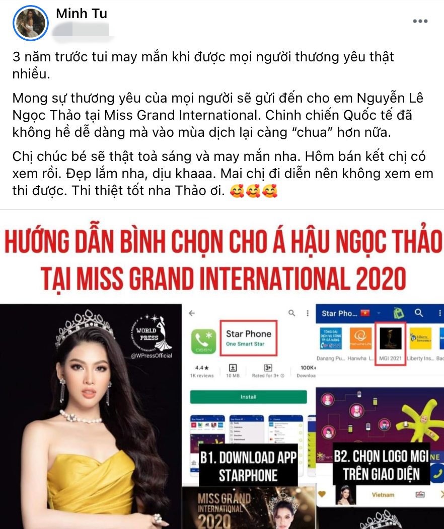 H’Hen Niê, Khánh Vân, Minh Tú kêu gọi dân tình vote cho Ngọc Thảo tại Miss Grand 2020, chiến thắng chẳng còn xa 9