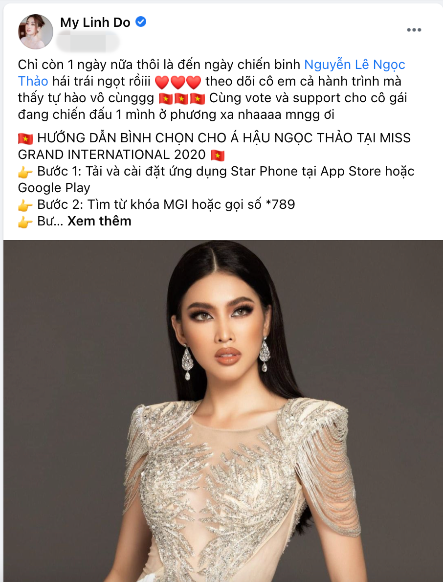 H’Hen Niê, Khánh Vân, Minh Tú kêu gọi dân tình vote cho Ngọc Thảo tại Miss Grand 2020, chiến thắng chẳng còn xa 8 H’Hen Niê, Khánh Vân, Minh Tú kêu gọi dân tình vote cho Ngọc Thảo tại Miss Grand 2020, chiến thắng chẳng còn xa 8