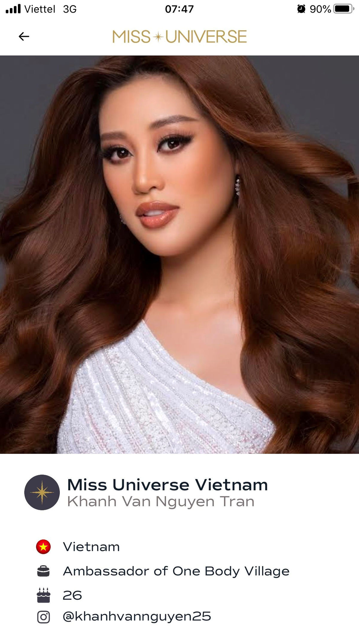 Khánh Vân xuất hiện đầy ấn tượng trên trang chủ Miss Universe 1 Khánh Vân xuất hiện đầy ấn tượng trên trang chủ Miss Universe 1