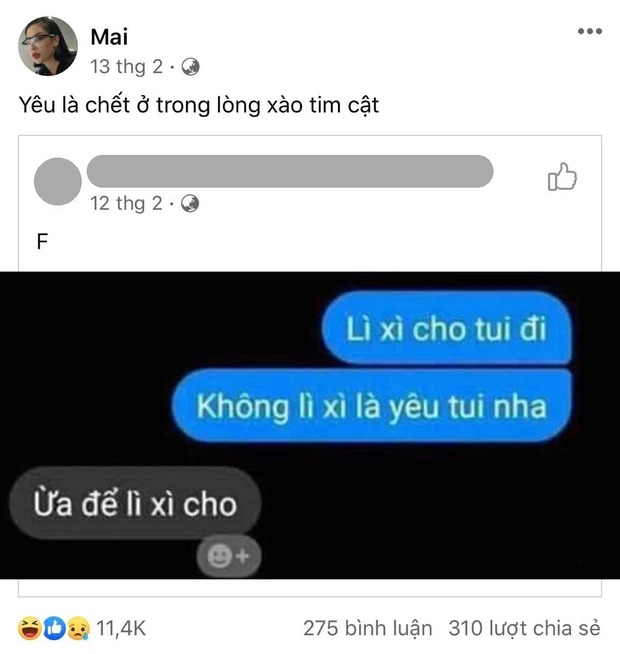 Loạt status chứng minh độ 'mặn hơn muối biển' của Mai Âm Nhạc 7 Loạt status chứng minh độ 'mặn hơn muối biển' của Mai Âm Nhạc 7