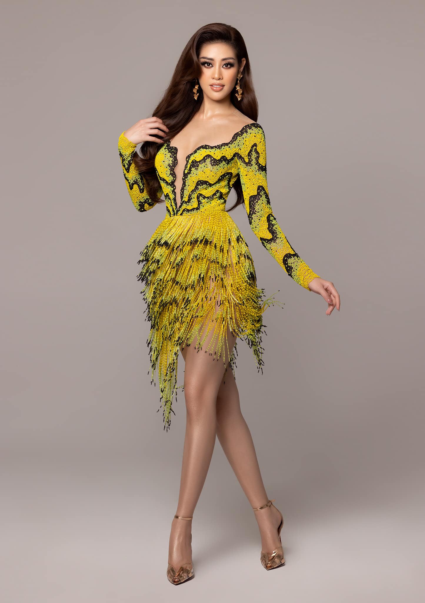 Ngày thứ 6 của Khánh Vân tại Miss Universe: Kiêu sa trong thiết kế ruộng bậc thang, tung bộ ảnh dạ hội đẹp đến 'nao lòng' 6
