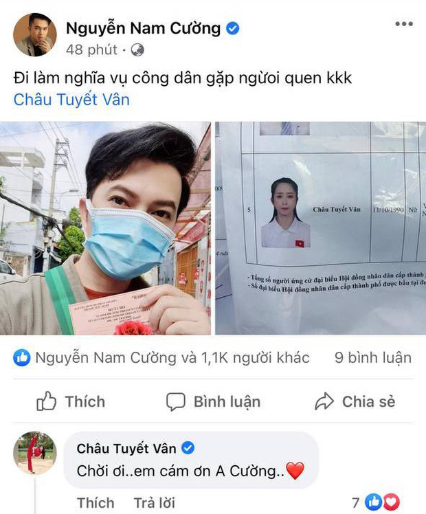 Tổng kết ngày Bầu cử của sao Việt: Vy Oanh bầu bí nhưng vô cùng hăng hái, Xuân Bắc, Tiểu Vy nhập ‘team dậy sớm’, Khánh Vân ở phương xa vẫn không quên hưởng ứng 8 Tổng kết ngày Bầu cử của sao Việt: Vy Oanh bầu bí nhưng vô cùng hăng hái, Xuân Bắc, Tiểu Vy nhập ‘team dậy sớm’, Khánh Vân ở phương xa vẫn không quên hưởng ứng 8