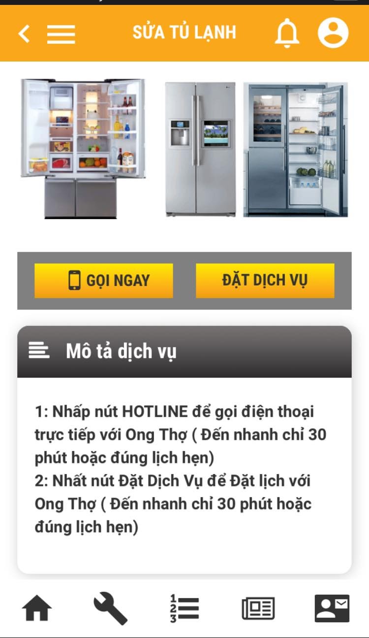 Những lý do nên chọn thợ sửa tủ lạnh tại App Ong thợ 2