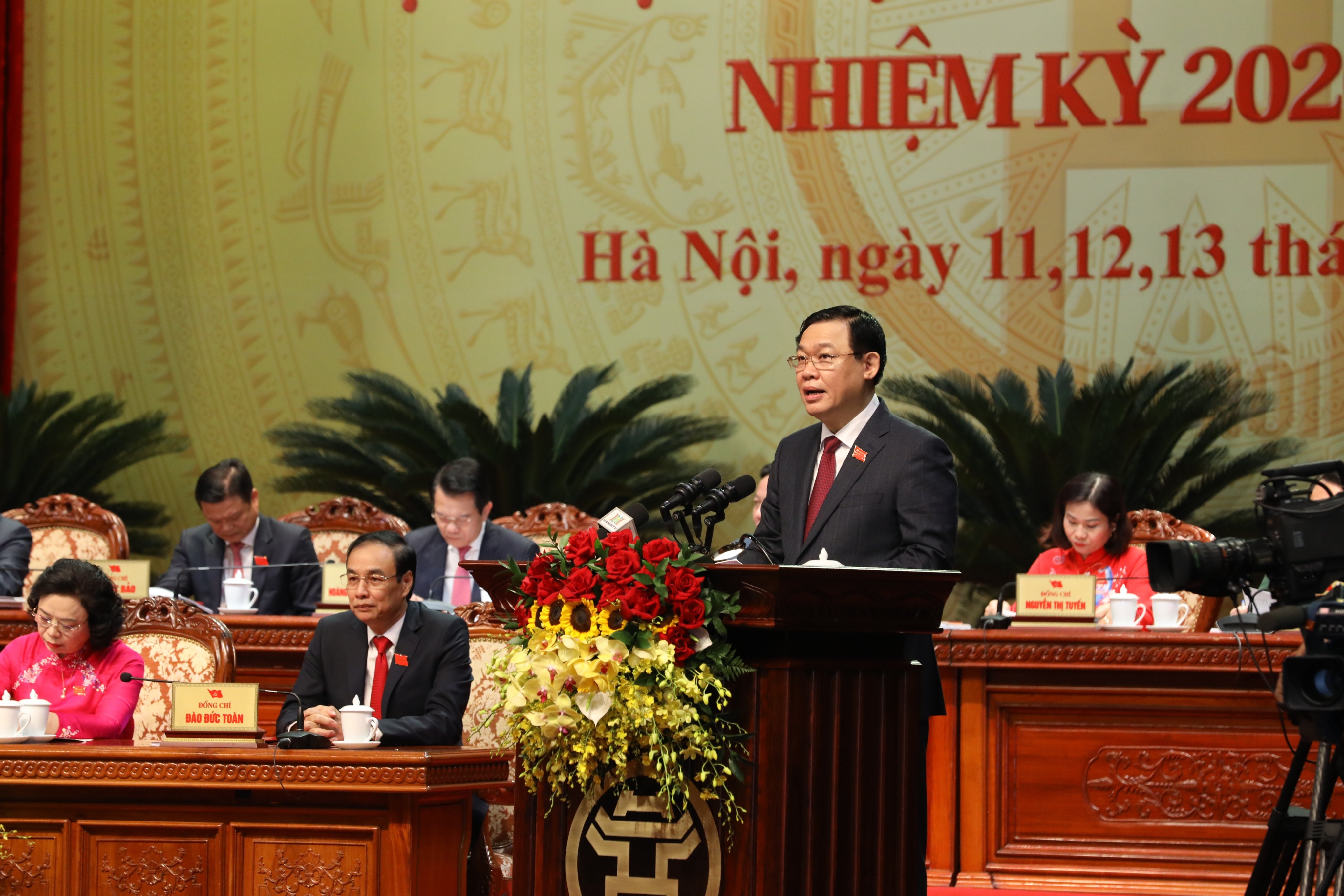 Đồng chí Vương Đình Huệ tái đắc cử Bí thư Thành ủy Hà Nội với số phiếu cao tuyệt đối 1
